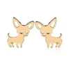 Small stud earrings - dogs shaped - stainless steelEarrings