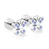 Small stud earrings - with cubic zirconia - butterflies - hearts - starsEarrings