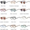 Fashionable small round sunglasses - gradient lens - double color - rivets - UV400