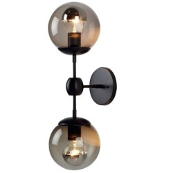 Retro wall light - iron lamp with a ball glass - single / double head - E27Wall lights