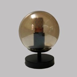 Retro wall light - iron lamp with a ball glass - single / double head - E27Wall lights