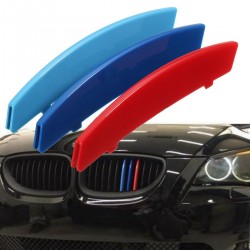 3D M style front grille cover - for BMW 5 series - 3 pieces