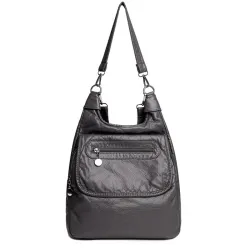 Multifunctional leather bag - backpack - large capacityBackpacks