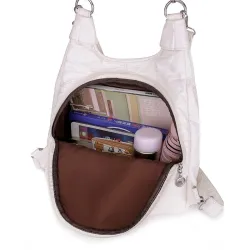 Multifunctional leather bag - backpack - large capacityBackpacks