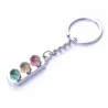 Creative metal keychain - traffic lights designKeyrings