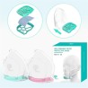Silicone face mask - 4-layer composite self-priming filter - reusable - dust-proof - anti-bacterialMouth masks