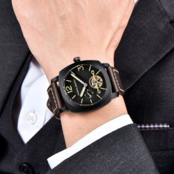 PAGANI DESIGN - automatic / mechanical men's watch - luminous pointers - leather strap - waterproofWatches