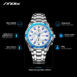 SINOBI - men's sports watch - Quartz - chronograph - waterproofWatches