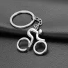 Road bicycle - metal keychainKeyrings