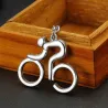 Road bicycle - metal keychainKeyrings