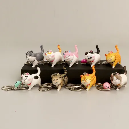 Resin cat - keychainKeyrings