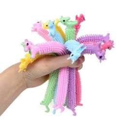 Soft unicorn - elastic rubber - pull rope - toy