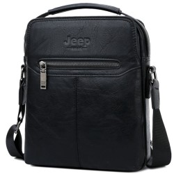 JEEP BULUO - men's leather shoulder bag - with a wallet