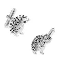 Silver hedgehog - cufflinksCufflinks