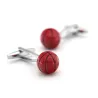 Red basketball ball - cufflinksCufflinks