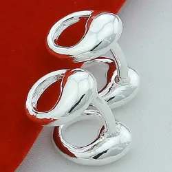 Elegant silver cufflinksCufflinks