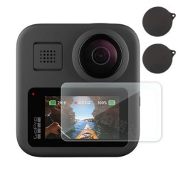 Silicone lens cover - tempered glass screen protector - for GoPro MaxProtection
