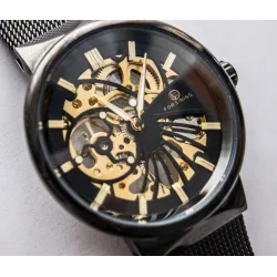 FORSING - luxury mechanical watch - waterproof - skeleton designWatches