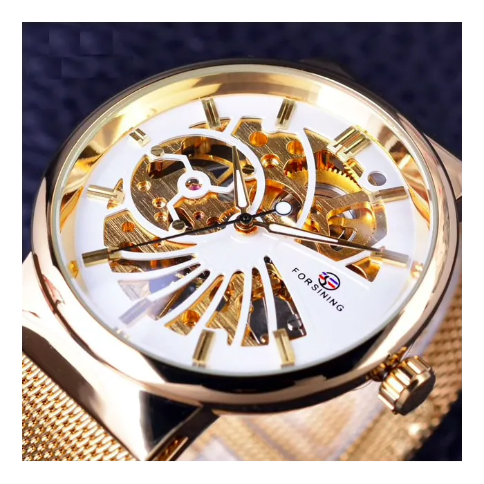 FORSING - luxury mechanical watch - waterproof - skeleton designWatches