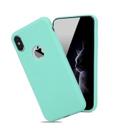 Soft silicone cover case - Candy Pudding - for iPhone - turquoiseProtection