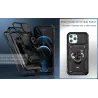 Protective cover case - camera lens cover - heavy duty bumper - 360 rotatable kickstand - for iPhoneProtection