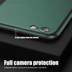 Luxury 360 full cover - with tempered glass screen protector - for iPhone - rose goldProtection