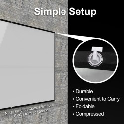 PS7 - 120 inch - 16:9 projection screen - reflective foldable projector screenProjectors