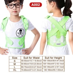 Children posture corrector - adjustable belt - orthopedic corset - greenKids