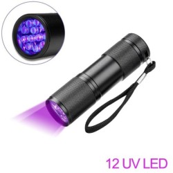UV flashlight - 21 LED / 12 LED - 395-400nm - counterfeit money checkerTorches