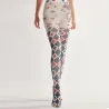 Halloween tights - playing cards print - greyLingerie