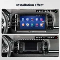 Android 9 car radio - 2GB-32GB - Bluetooth - camera - Wifi - GPS - MirrorLinkDin 2