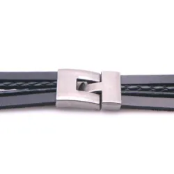 Multilayer leather bracelet - beads - scorpion - skull - metal buckleBracelets