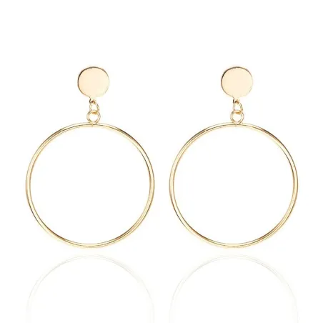 Classic circle earrings - gold - silverEarrings