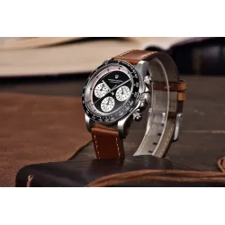 Pagani Design - automatic quartz watch - sapphire glass - chronograph - leather - stainless steelWatches