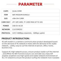 4G wireless data card - LTE - USB / WiFi modemNetwork