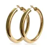 Wide big hoop earrings - 70mmEarrings