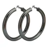 Wide big hoop earrings - 70mmEarrings