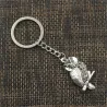 Vintage silver owl keychainKeyrings