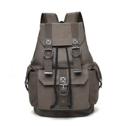 Large capacity canvas backpack - unisexBackpacks