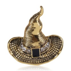 Metal witch hat - Halloween broochBrooches