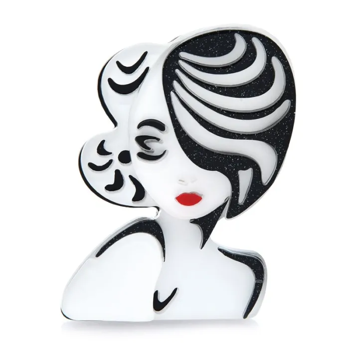 Acrylic Monroe broochBrooches