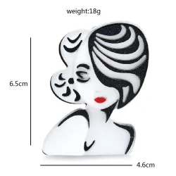 Acrylic Monroe broochBrooches
