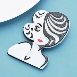 Acrylic Monroe broochBrooches