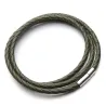 Genuine braided leather - bracelet with magnetic claspsBracelets