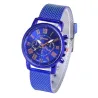 GENEVA - fashionable Quartz watch - Roman numerals - leather strapWatches