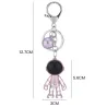 Acrylic transparent robot spaceman / ball - keychainKeyrings