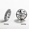 Vintage astronomical ball - rotating ringRings