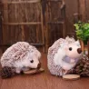 Hedgehog keychain - plush pom pomKeyrings