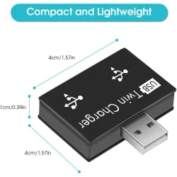USB 2.0 to 2 port charger - HUB adapterHubs
