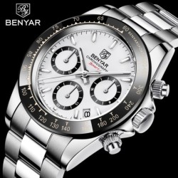 BENYAR - sports stainless steel watch - chronograph - Quartz - waterproofWatches